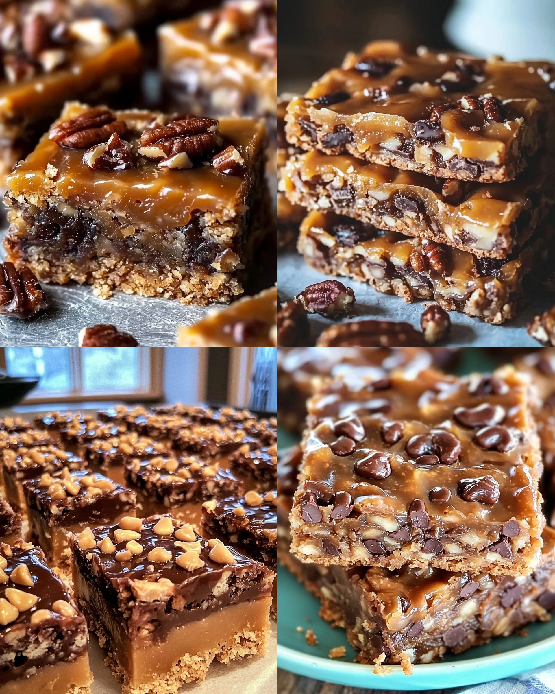 Delicious Chewy Bars with Pecans