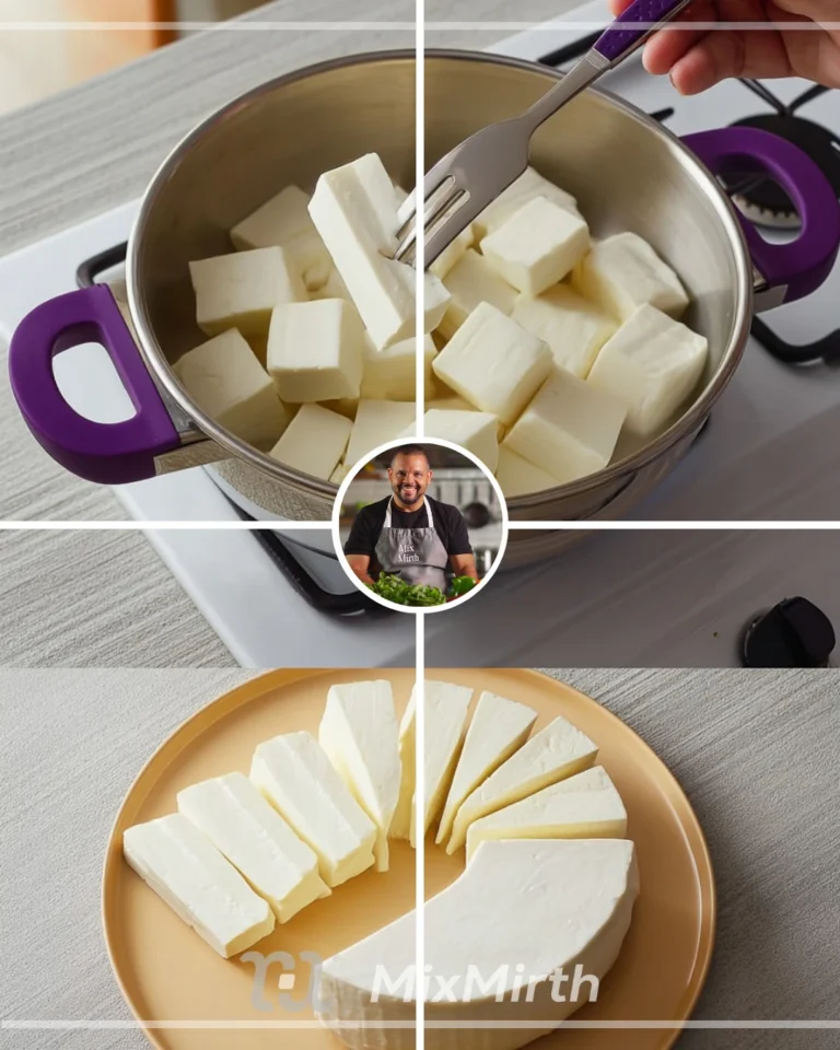 Bowl of homemade fresh cheese with herbs and spices