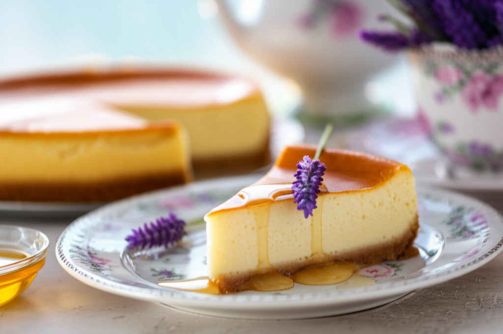 Honey Lavender Cheesecake