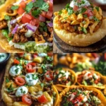 Delicious Indian Fry Bread Tacos served on a plate