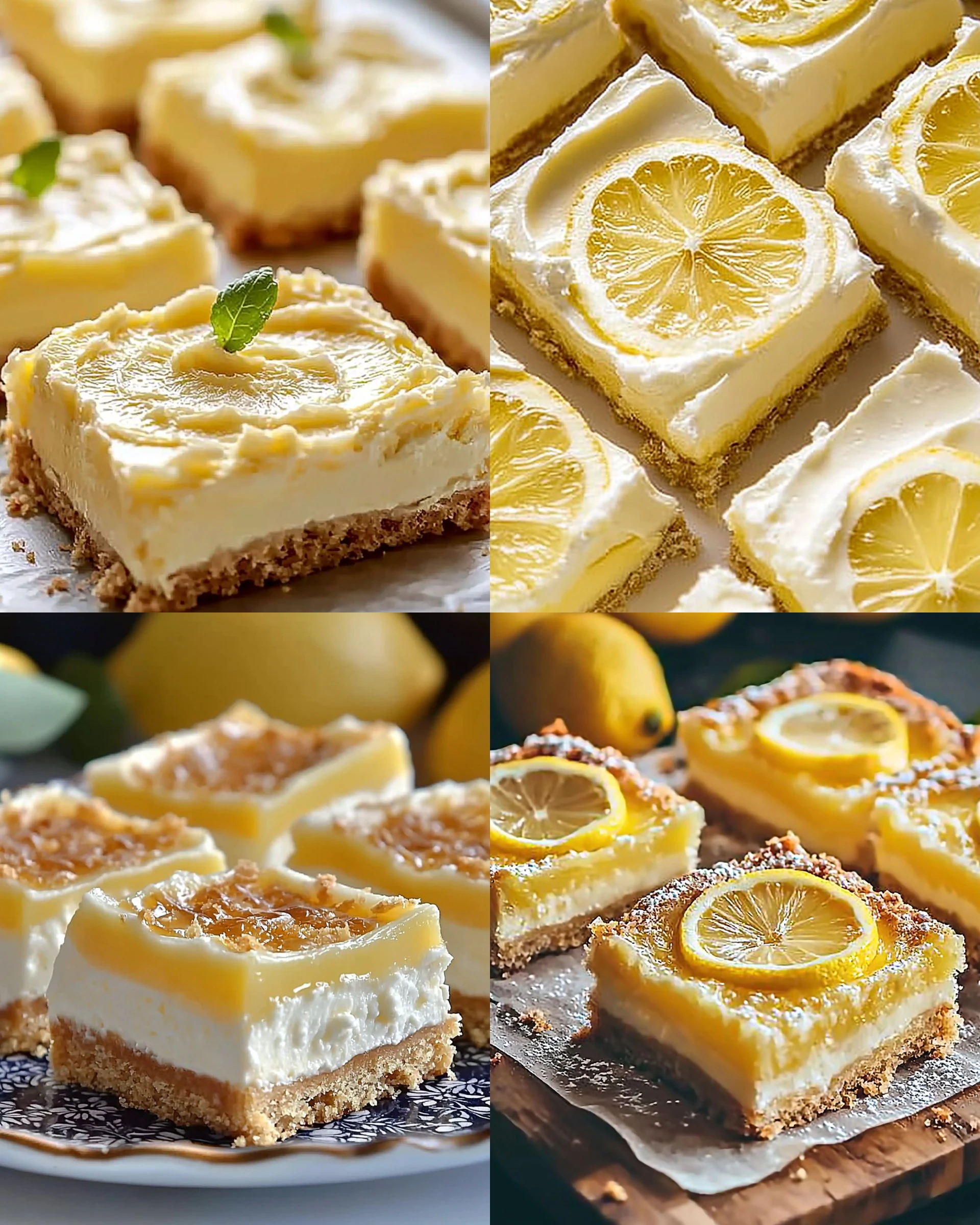 Delightfully Creamy and Tangy Dessert Bars