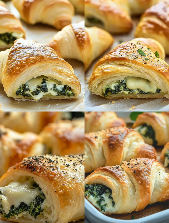Savory Spinach and Cheese Stuffed Crescent Rolls