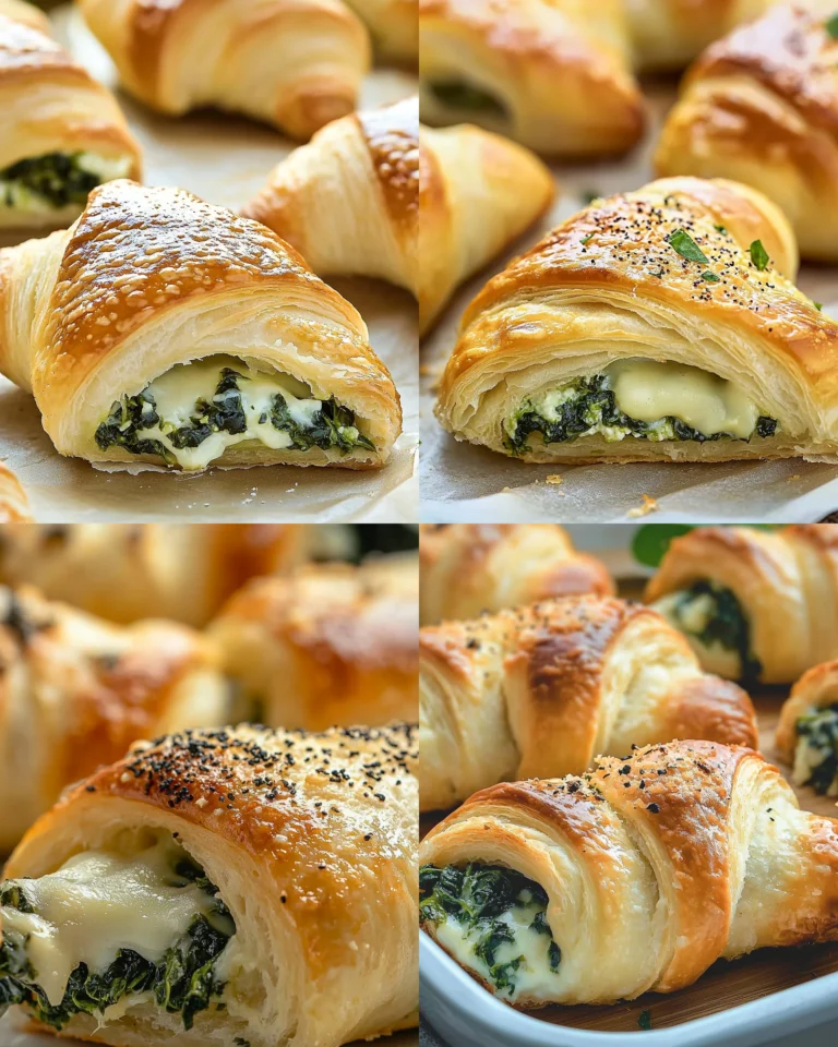 Savory Spinach and Cheese Stuffed Crescent Rolls
