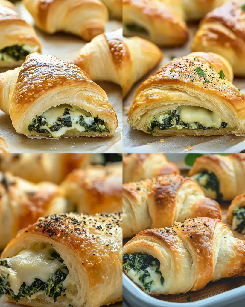 Savory Spinach and Cheese Stuffed Crescent Rolls