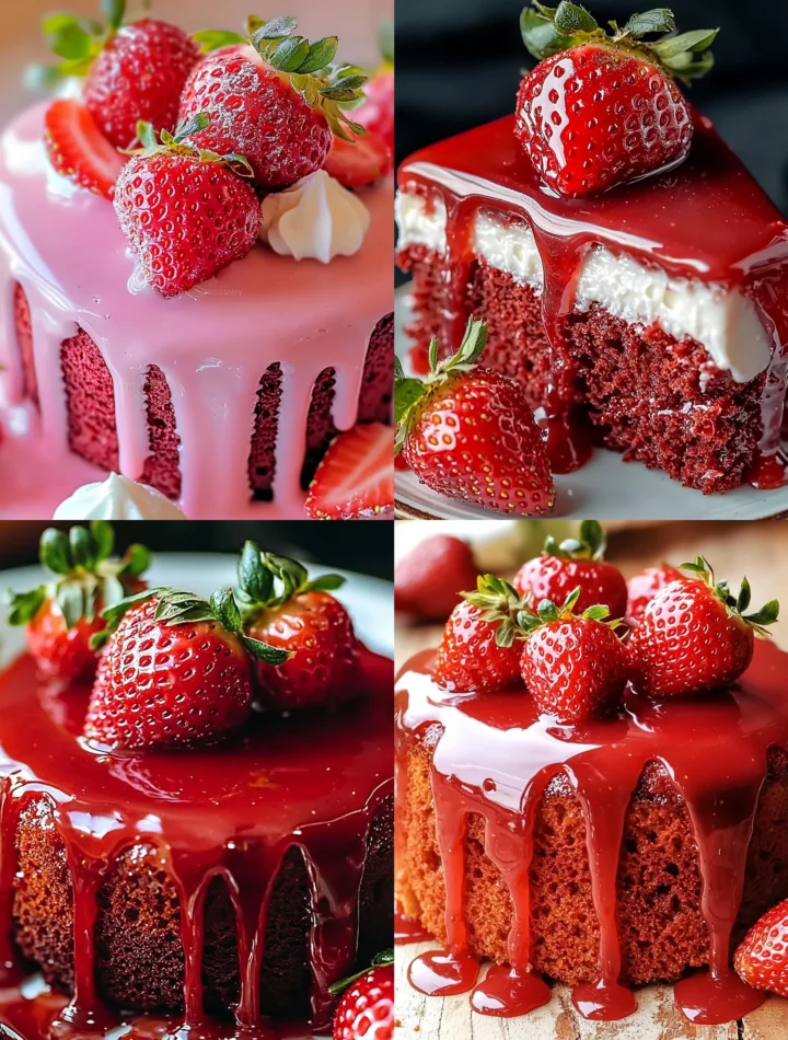 Strawberry Glaze Cake