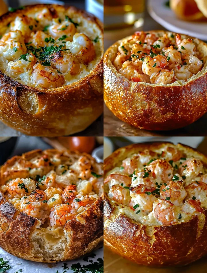 Stuffed Seafood Bread Bowl