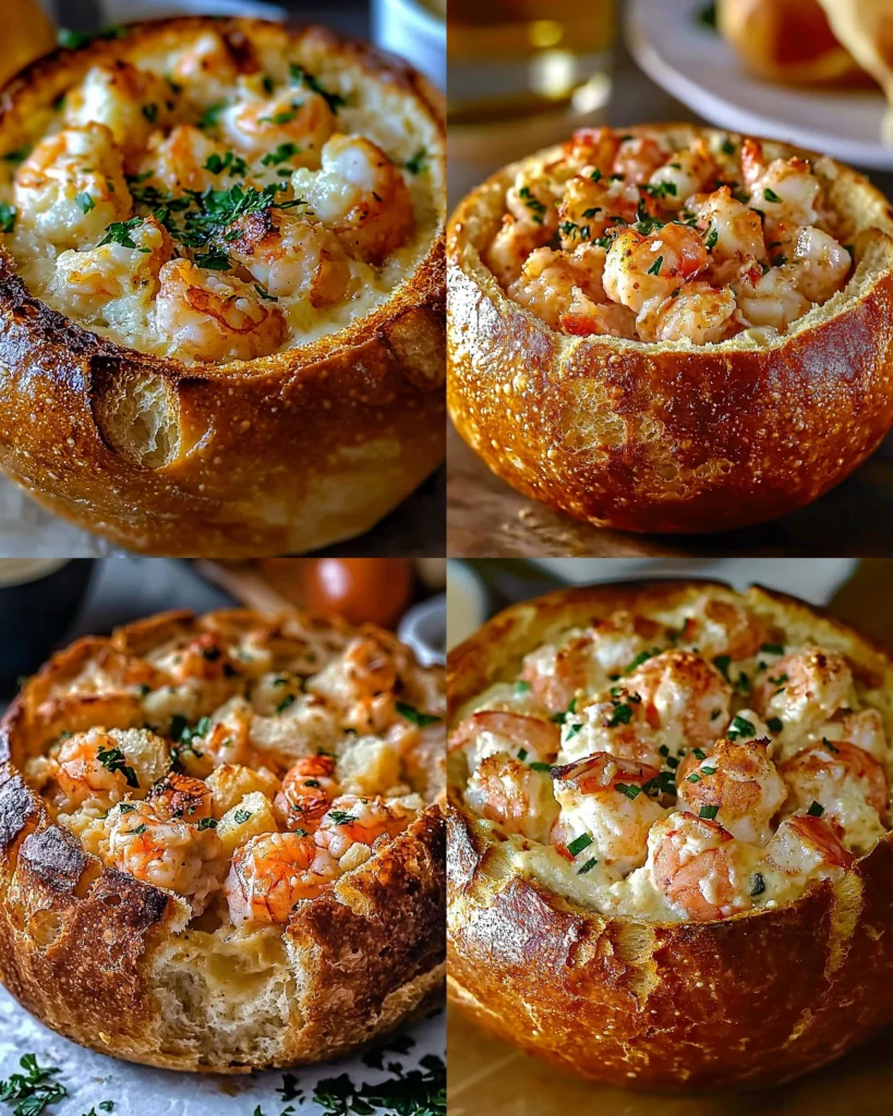 Stuffed Seafood Bread Bowl