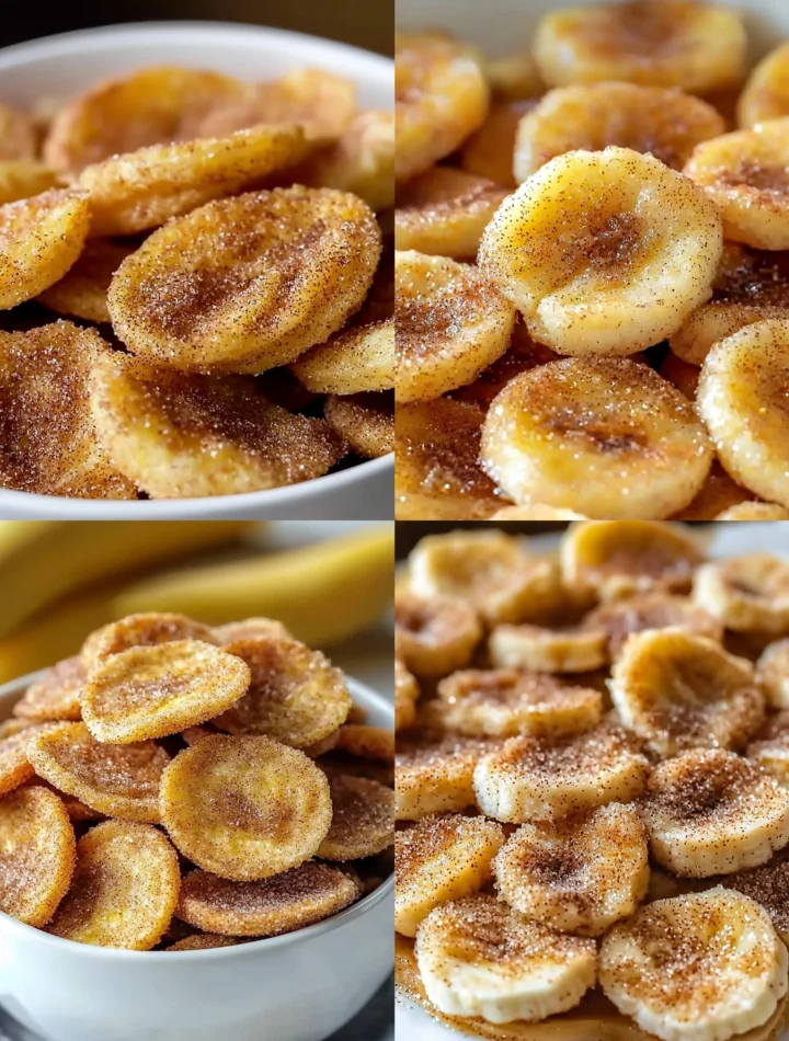 Sweet Cinnamon Air Fryer Banana Chips