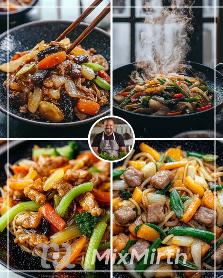 Wholesome Chinese Detox Stir Fry Recipe with fresh vegetables and herbs