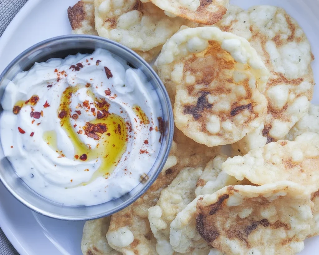 Crunchy high protein cottage cheese chips, a healthy low-carb snack option.