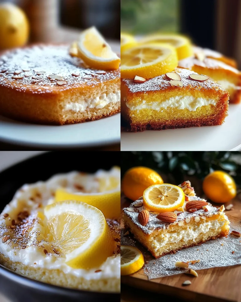 Flourless Ricotta, Lemon & Almond Cake with a beautiful presentation