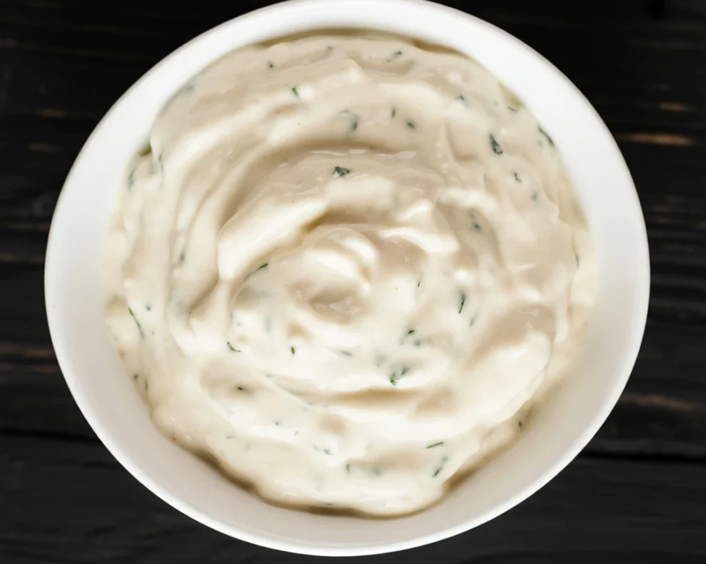 Delicious Domino's Garlic Parmesan Sauce - a perfect creamy addition to your pizza.