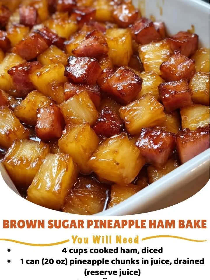 Baked Brown Sugar Pineapple Ham dish on a festive table