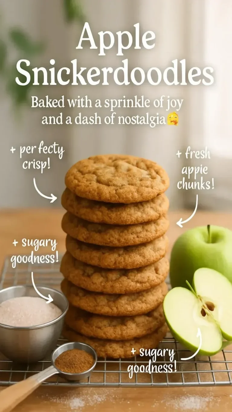 Freshly baked Apple Snickerdoodles with a dusting of cinnamon sugar