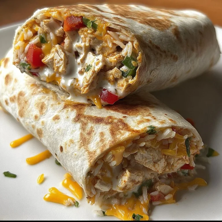 Chicken Bell Pepper Ranch Burritos with fresh ingredients and ranch seasoning