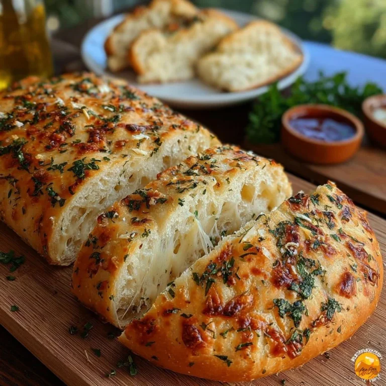 Homemade Italian Herbs and Cheese Bread fresh out of the oven