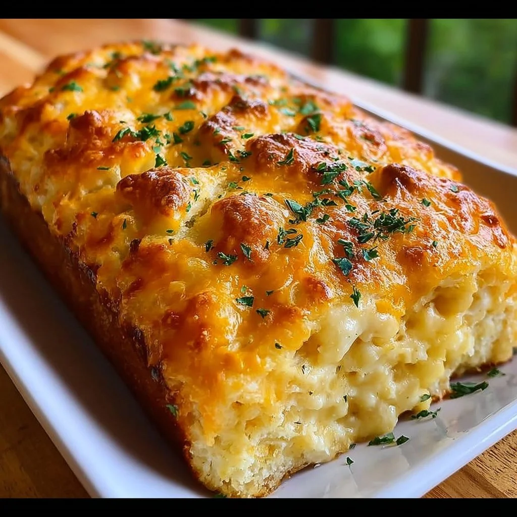 Red Lobster's cheese biscuit loaf recipe featuring flaky, cheesy goodness.