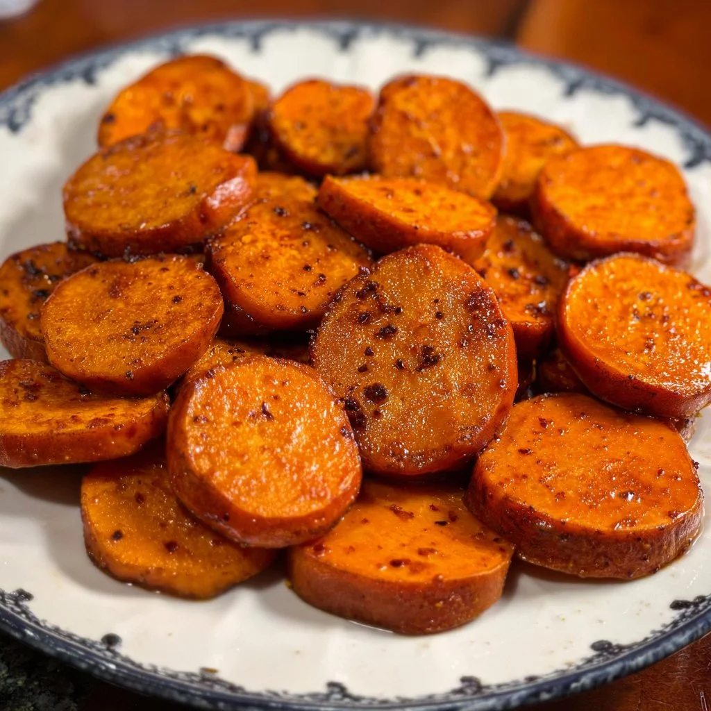 Delicious Jamaican sweet potato dish ready to serve