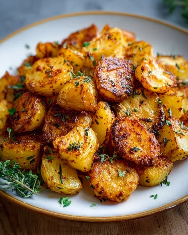 Deliciously cooked breakfast potatoes recipe served on a plate