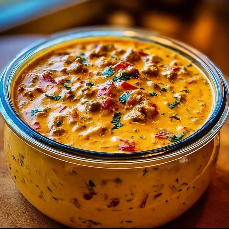 Delicious Cheesy Rotel Ranch Queso served with tortilla chips