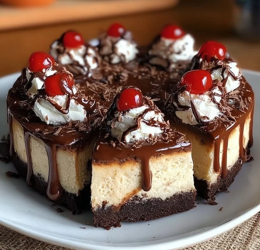 Delicious Chocolate Cheesecake Brownies with swirled cheesecake topping