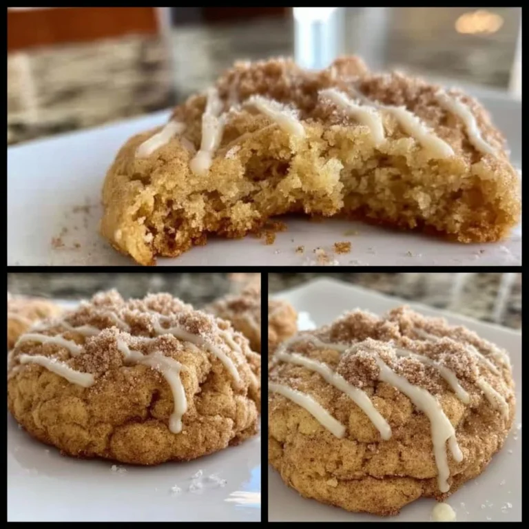 Freshly baked coffee cake cookies on a cooling rack