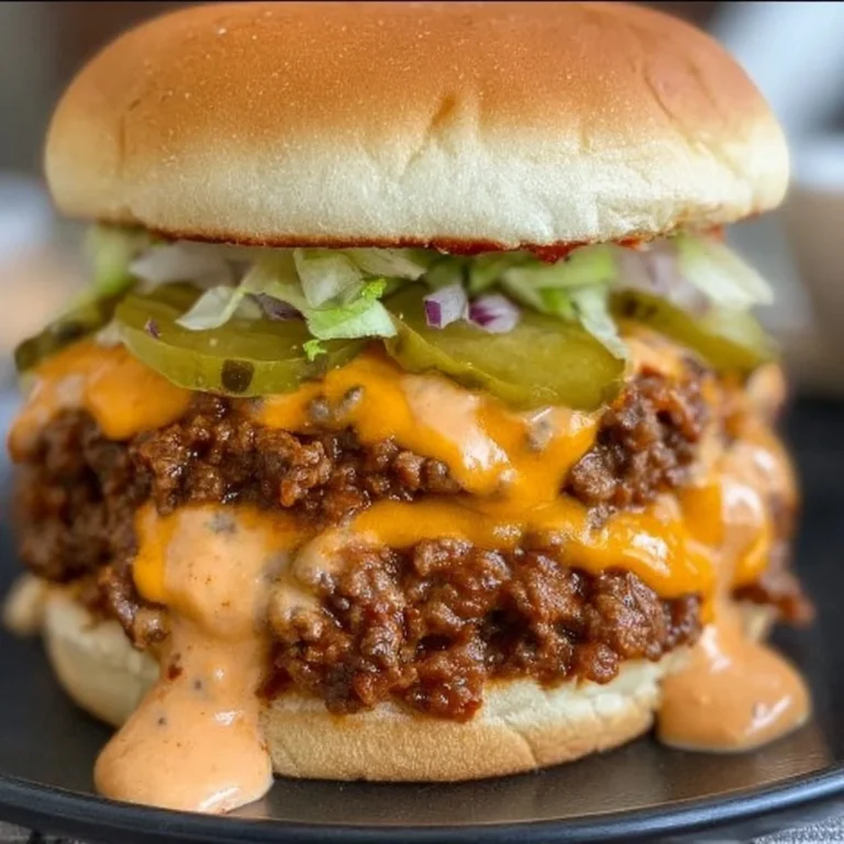 Delicious Big Mac Sloppy Joes served on a plate