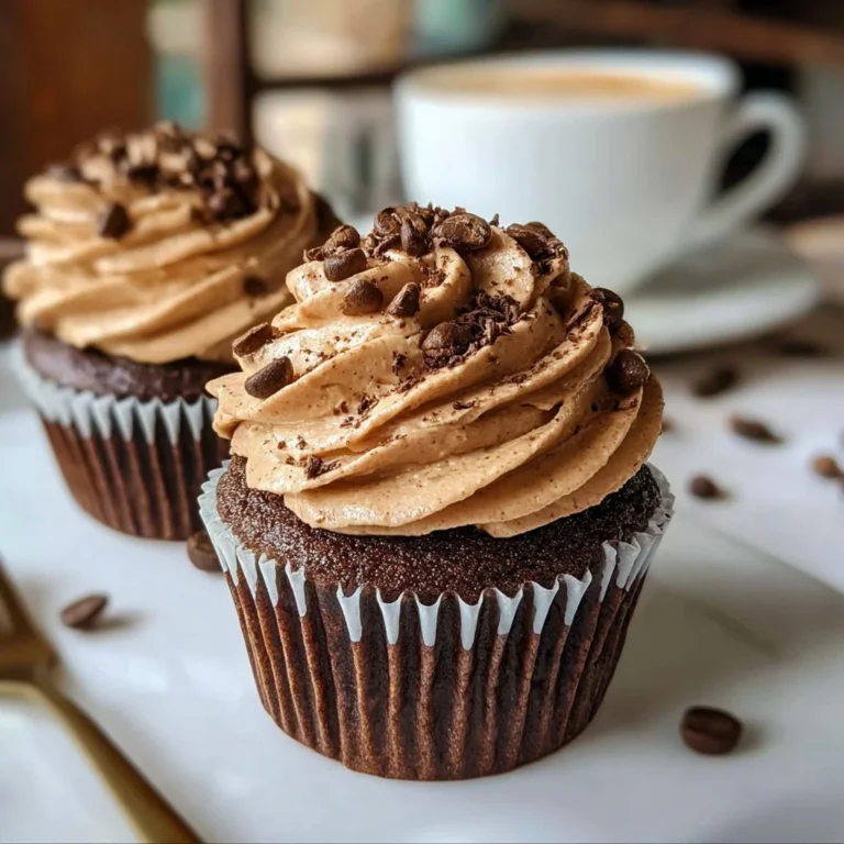 Delicious espresso cupcakes with espresso frosting, perfect for dessert lovers