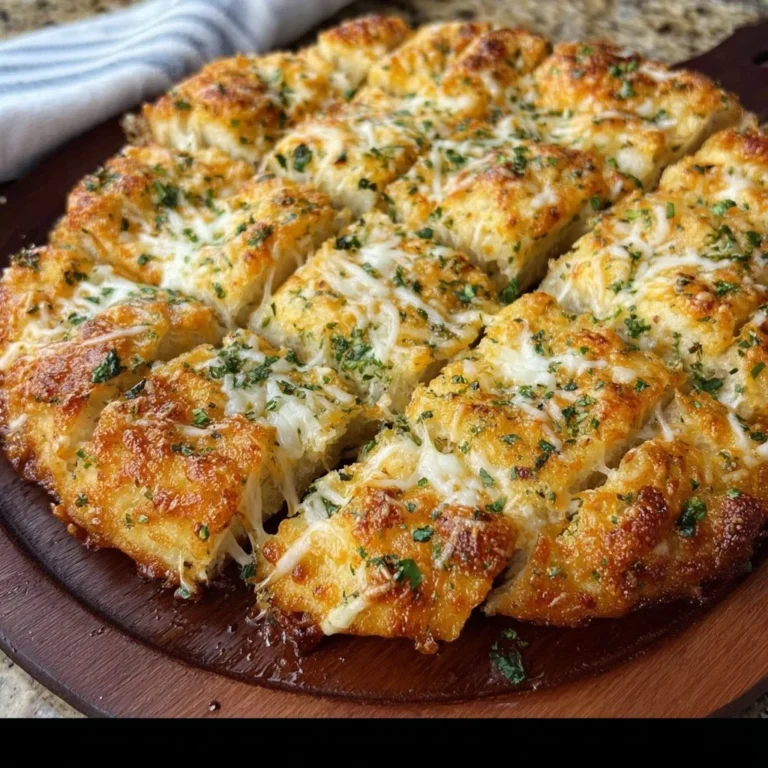 Delicious focaccia cheesy garlic bread with melted cheese and garlic