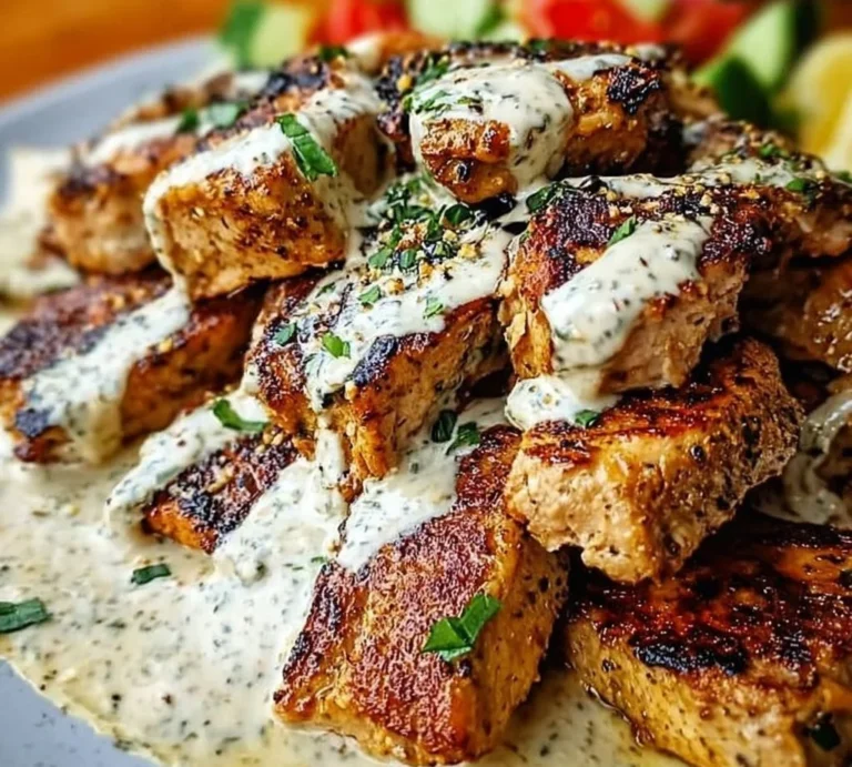 Garlic Chicken Shawarma served with fresh vegetables and tangy sauce