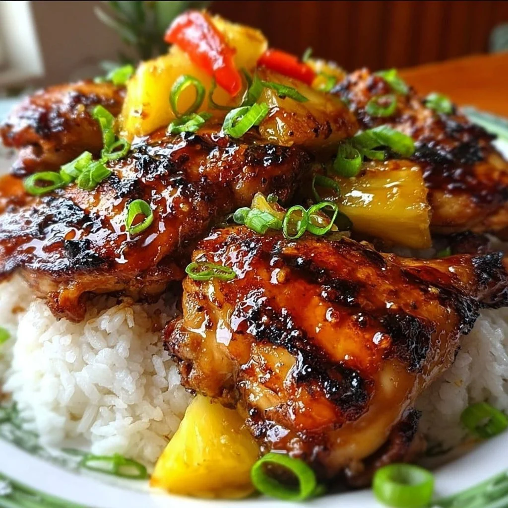 Delicious Huli Huli Chicken grilled to perfection with Hawaiian flavors.