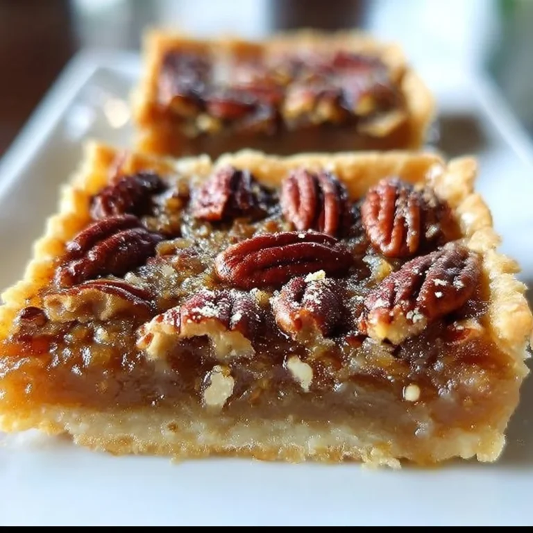 Delicious Lazy Girl Pecan Pie Bars ready to be served