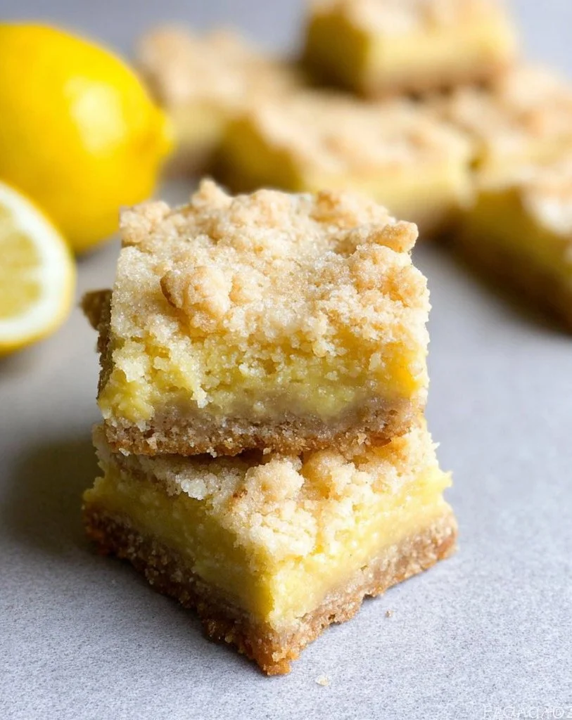 Delicious lemon bars made with condensed milk, featuring a lemony, creamy filling.