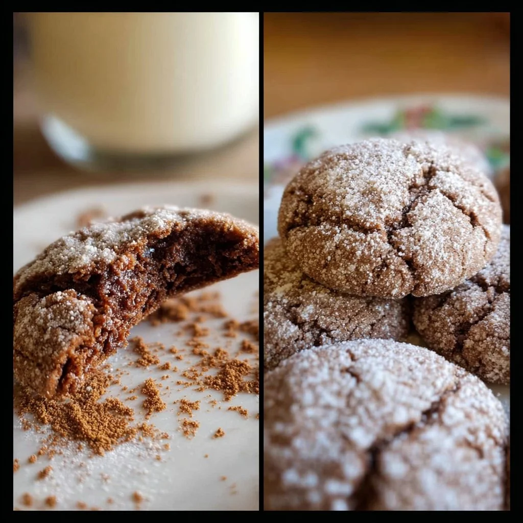 Freshly baked Mexican hot chocolate cookies topped with cinnamon sugar