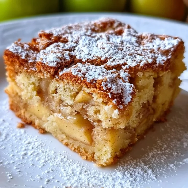 Delicious simple apple cake made with cake mix, garnished with fresh apples
