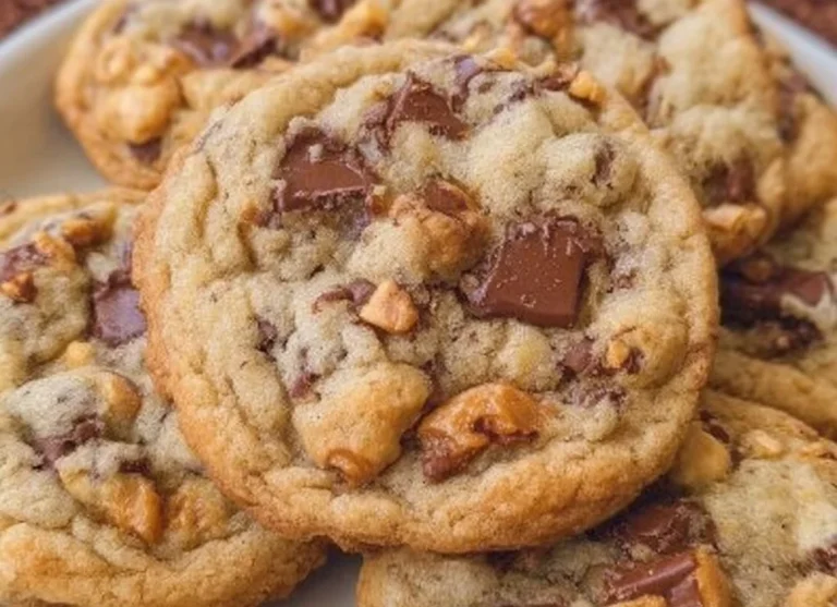Deliciously baked Snickers Cookies with chocolate, peanuts, and caramel