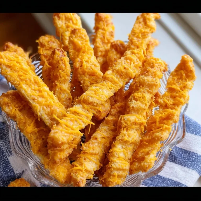 Homemade Southern cheese straws baked to a golden crisp