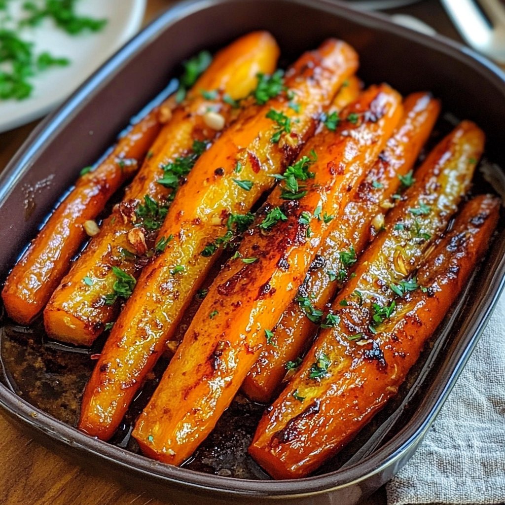 Maple Dijon Roasted Carrots