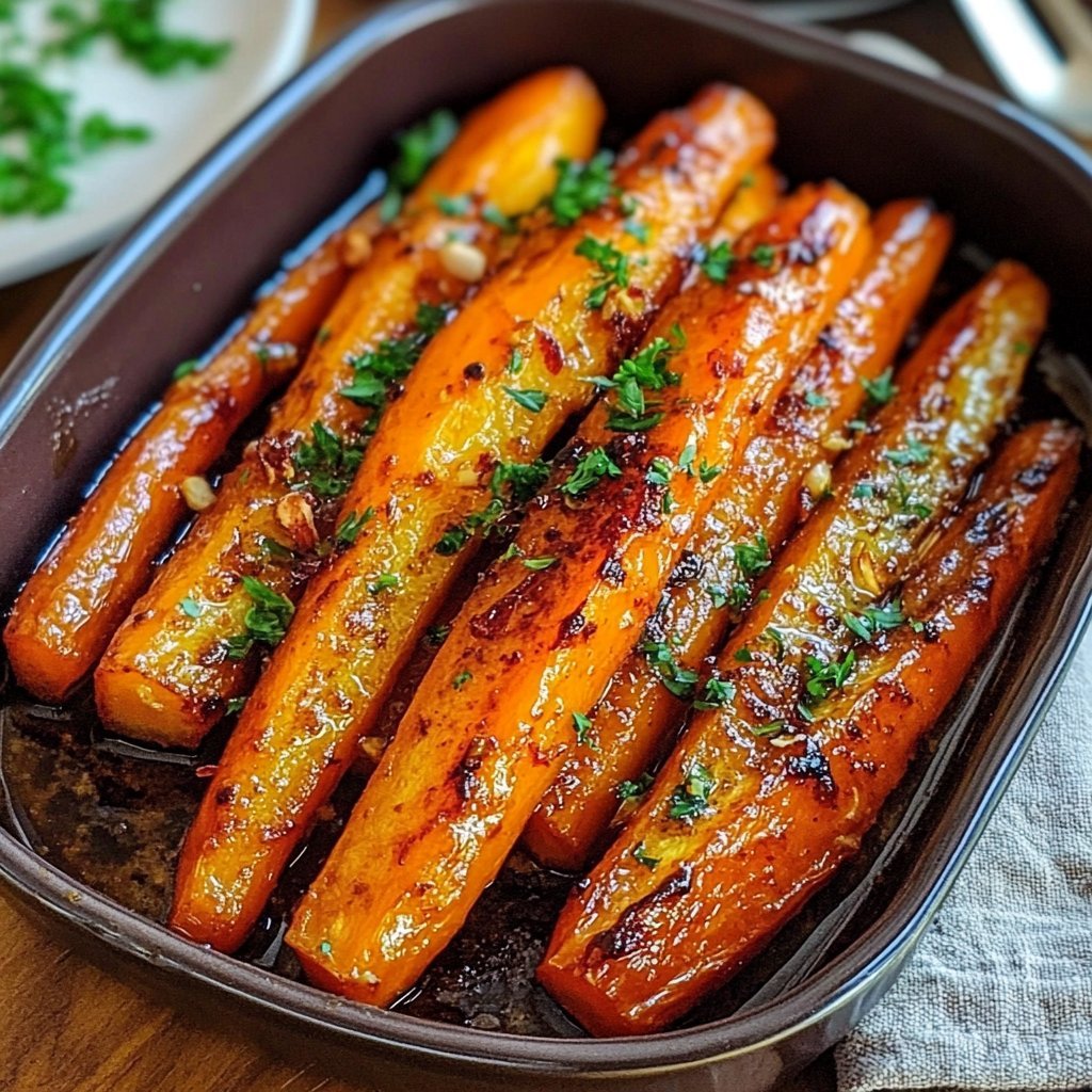 Maple Dijon Roasted Carrots
