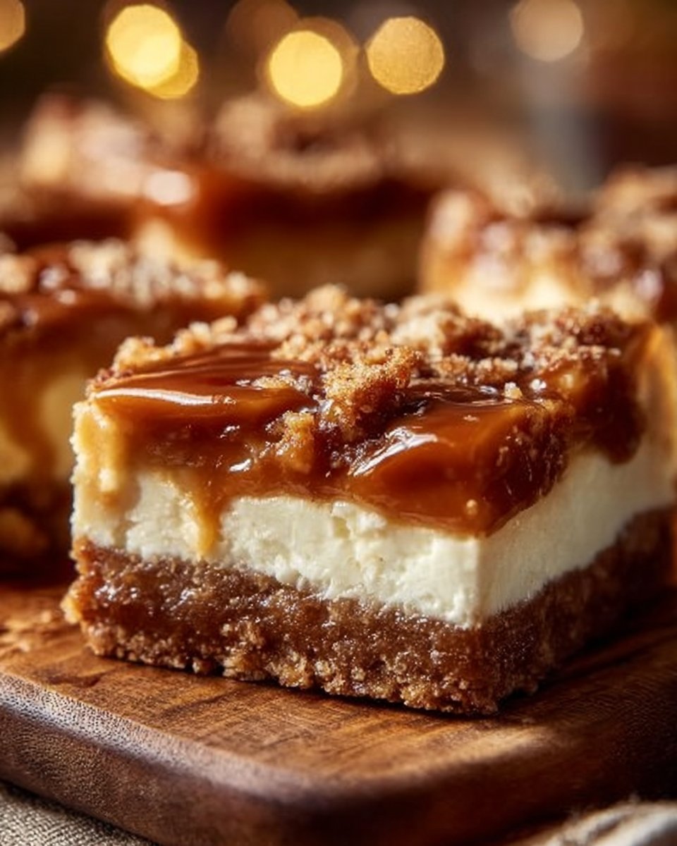 Caramel Apple Cheesecake Bars