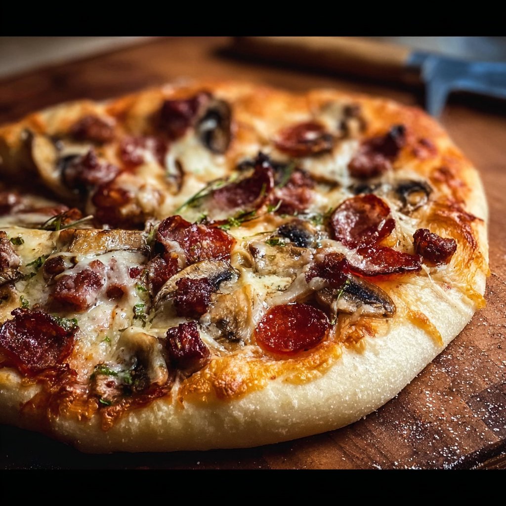 An excellent No Yeast Pizza Dough - quick easy homemade pizza!