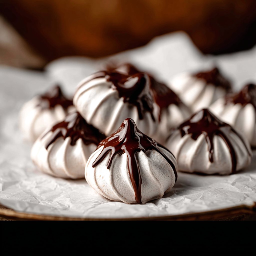 Chocolate Dipped Meringue Cookies