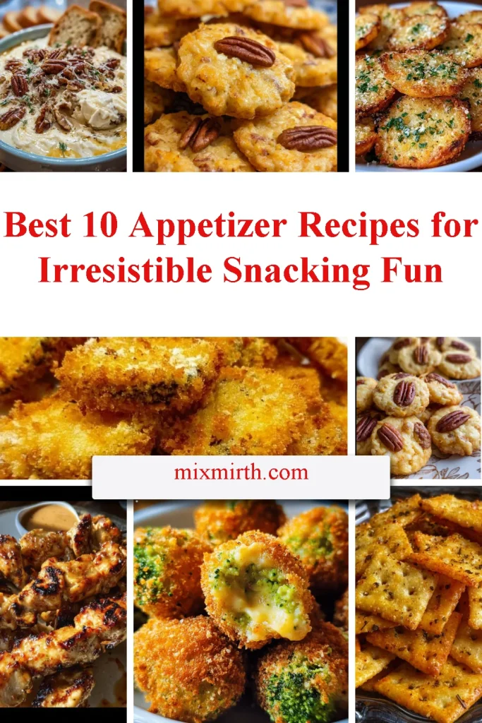 Assorted delicious appetizer recipes for tasty snacking fun