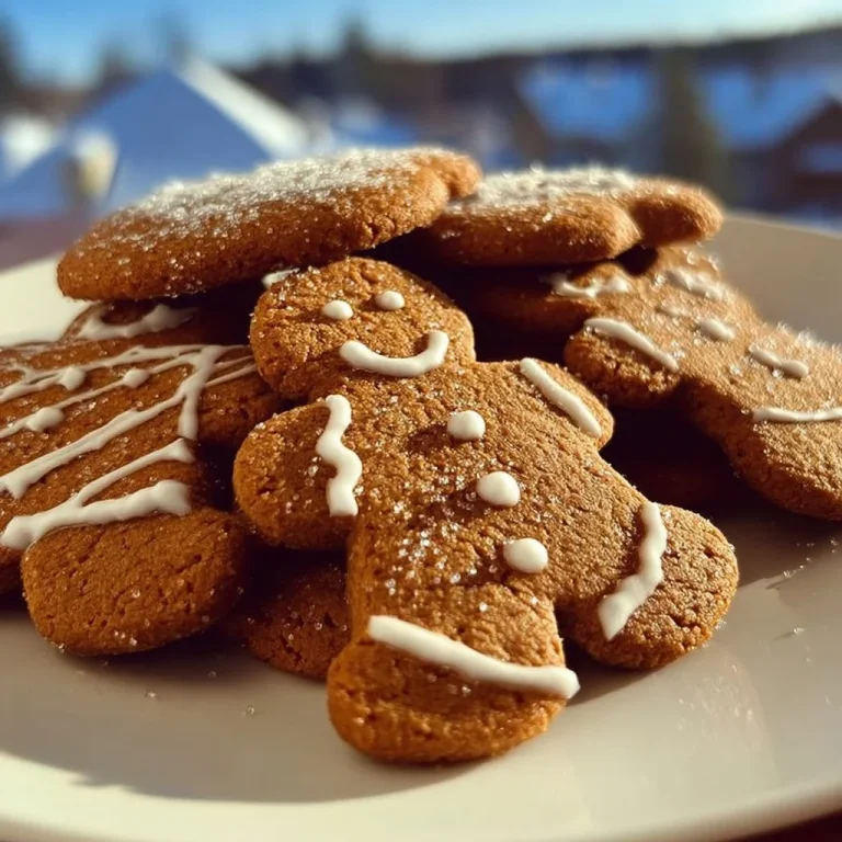Batch of soft gingerbread cookies freshly baked and decorated