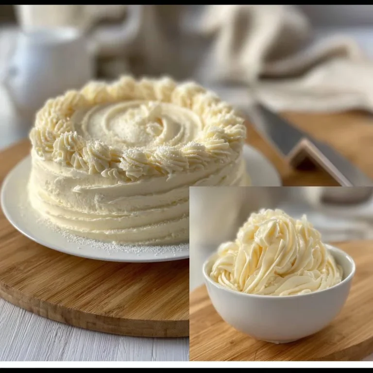 Silky smooth vanilla buttercream frosting on a cupcake