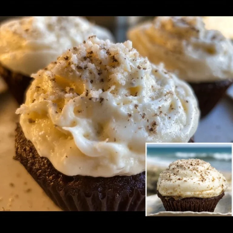 Delicious vanilla and chocolate buttercream icing on cupcakes