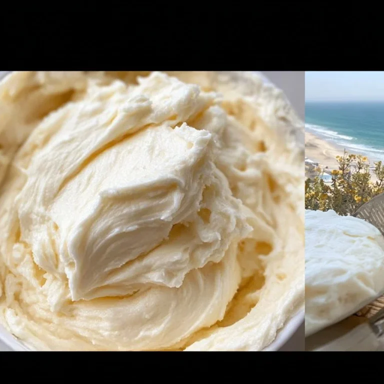 Delicious Ermine Frosting on a chocolate cake with sprinkles.