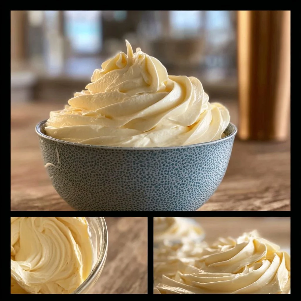 Delicious homemade ermine frosting spread on a cake