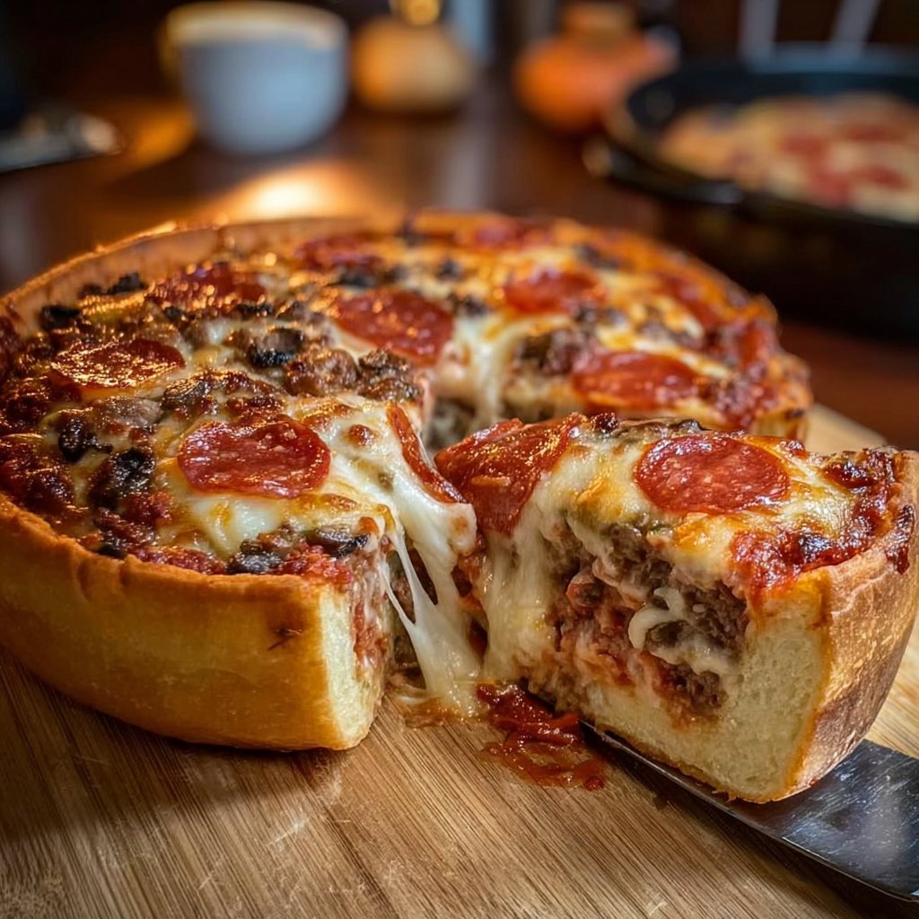 Deep-Dish Pizza Pie Recipe: A Hearty Slice of Comfort!