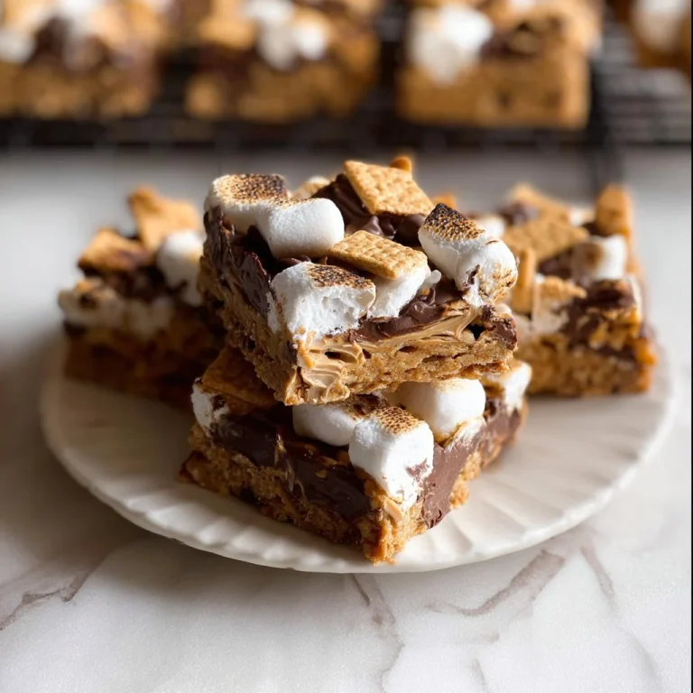 Golden Grahams S'mores Bars with chocolate and marshmallows